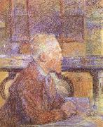 Henri de toulouse-lautrec Portrait of Vincent van Gogh France oil painting artist